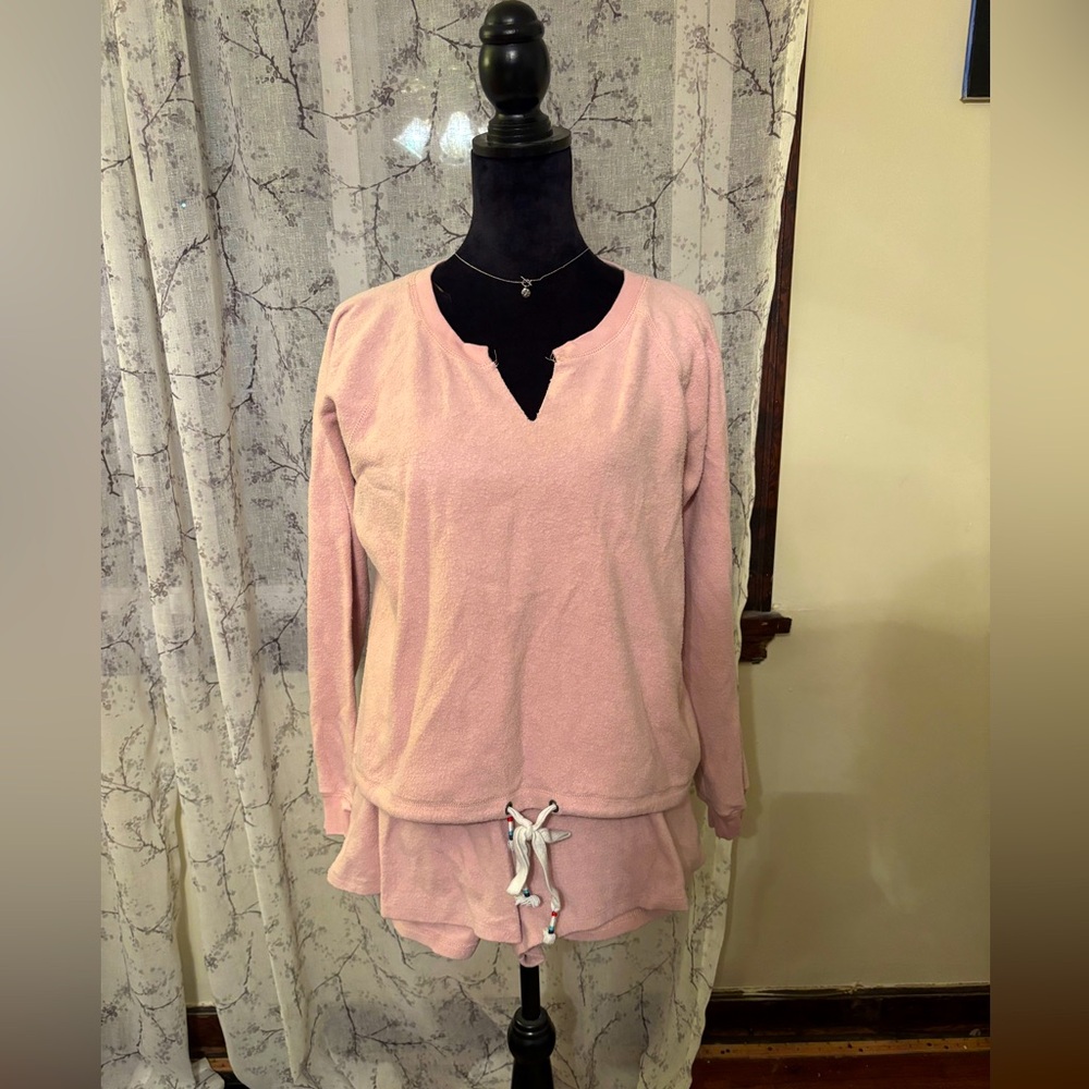 Altard State AS Revival Pink Fleece PJ set in size large